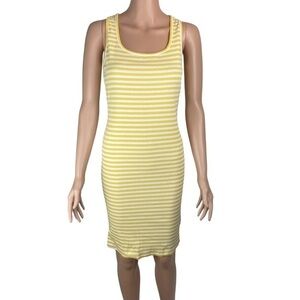 Motherhood Maternity Cotton Ribbed Sleeveless Striped Dress